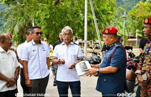 Sultan Pahang tinjau tapak Balai Bomba di Pulau Tioman