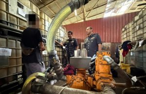 Bengkel simpan 36,000 liter diesel secara haram dibongkar