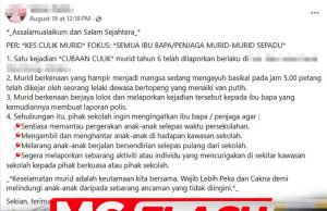 Dakwaan Lelaki Bertopeng, Naik Van Putih Cuba Culik Murid Di Melaka #MGFlash