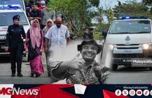 Laungan Takbir, Justice For Haris Iringi Jasad Syamsul Haris Dibawa Keluar Dari Tanah Perkuburan