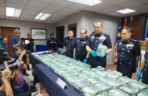 Polis rampas, sita dadah hampir RM3 juta di Kota Tinggi