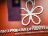 Logo rasmi Parti Bersatu Malaysia di Ibupejabat nya di Petaling Jaya, Selangor. Foto HARI ANGGARA, 26 FEBRUARI 2025.