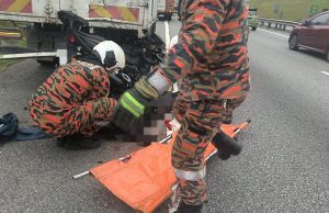 Lelaki maut terperosok belakang lori