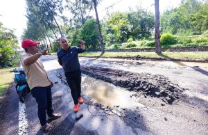 Pemaju diarah baiki Jalan Alai Perdana rosak angkara lori