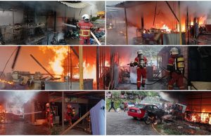 Lima kedai makan musnah dalam kebakaran di PPR Kota Damansara