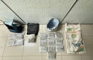 PGA rampas ganja bernilai RM254,000 dalam operasi di Pasir Mas Ganja dalam serbuan di Kampung Tok Pelanduk, di sini, pagi tadi.