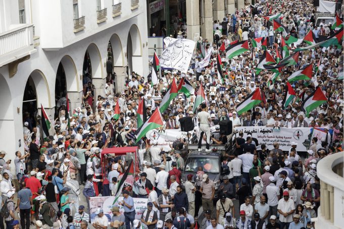 MOROCCO-PALESTINIAN-ISRAEL-PROTEST-CONFLICT
