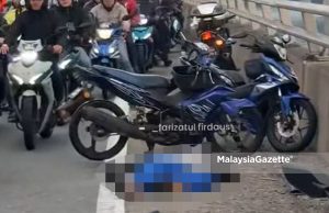 Seorang penunggang maut, lima lagi cedera nahas enam motosikal