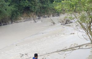 Sungai Sayong tercemar air berwarna putih susu berlumpur