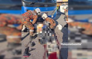 Remaja maut terperosok bawah bas pekerja