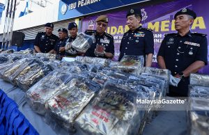 Polis rampas 385kg dadah bernilai RM13 juta, 2 suspek lari ke hutan diburu