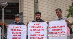 demo e-hailing, p-hailing BUDI95