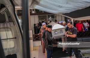 Jenazah penuntut UM jatuh bangunan dikebumi di Masai