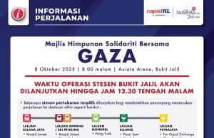 Rapil Rail lanjutkan perkhidmatan stesen Bukit Jalil malam ini