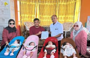Anak kembar empat dapat perhatian Exco, JKM Pahang