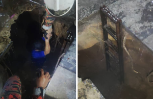 Lelaki jatuh dalam lubang akibat mendapan di Ara Damansara
