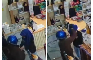 Polis buru lelaki bertopi keledar rompak kedai hijab di Jerteh
