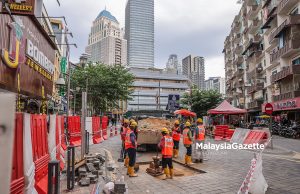 Mendapan jalan di Masjid India berlaku secara setempat, jalan dibuka semula