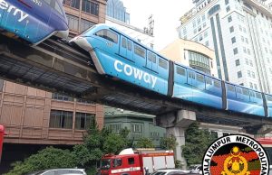 Monorail terkandas di laluan Medan Tuanku, seorang penumpang pengsan