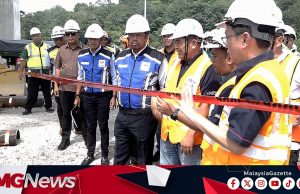 Runtuhan Steel Canopy Di Tapak ECRL Seksyen 8 Dipercayai Akibat Boom Skylift Terlanggar Struktur