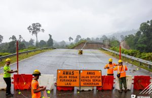 Jalan Aring 8-Kenyir-Kuala Jeneris ditutup sepenuhnya