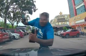 Polis siasat insiden lelaki tiba-tiba meluru ke arah kereta