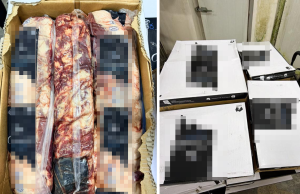 Lebih 1.2 kg daging lembu, kambing sejuk beku dirampas AKPS KLIA