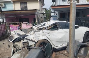 Pemandu e-hailing rempuh empat kenderaan, rumah elak anjing melintas