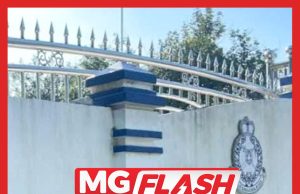 Sindiket Conteng Cat Merah Tembok Lapang Sasar PDRM Kelantan #MGFlash