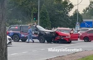 Tak sempat ke aduan buaya, dua anggota APM cedera kemalangan