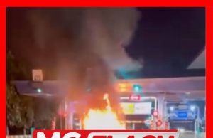 Dua Rentung Honda Civic Terbakar Di Tol Jitra #MGFlash