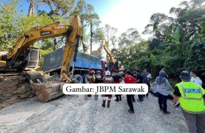 Dua lelaki maut dihempap lori di Mambong