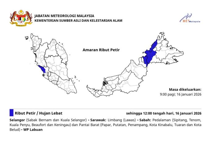 hujan selangor