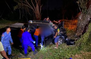 Anggota APM Bagan Datuk parah, trak pikap terbabas elak anjing