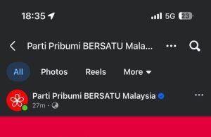 Hantaran kontroversi, adakah Facebook rasmi Bersatu digodam?