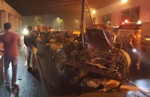Lelaki maut tersepit dalam nahas kereta, lori
