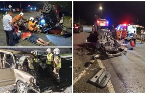 Dua maut dalam dua kemalangan berasingan di Ayer Tawar dan Lenggong
