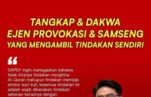 Tangkap, dakwa ejen provokasi, samseng gugat keamanan – DAPSY