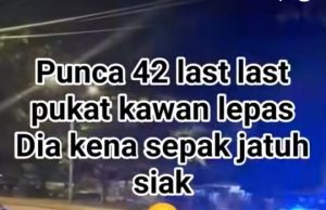 Polis nafi sepak motosikal mat rempit melarikan diri hingga terjatuh