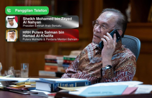 Anwar, Presiden UAE, PM Bahrain bincang konflik Asia Barat