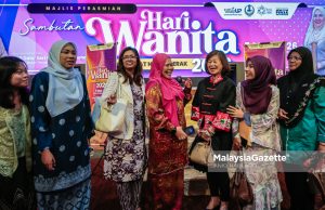 Exco Pembangunan Wanita, Keluarga, Kebajikan Masyarakat, Pembangunan Usahawan dan Koperasi Perak, Datuk Salbiah Mohamed ketika hadir ke Majlis Perasmian Sambutan Hari Wanita Peringkat Negeri Perak Tahun 2026 di Bangunan Perak Darul Ridzuan, Ipoh, pada Khamis. Foto ANIQ NABILAFIQ ANUAR, 05 MAC 2026. pemerkasaan wanita Perak Sejahtera 2030