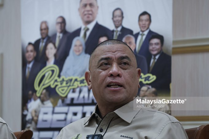 PROGRAM MESRA HARI BERTEMU PELANGGAN Menteri Besar Perak, Datuk Seri Saarani Mohamad pada sidang media Program MESRA Hari Bertemu Pelanggan (HBP) Kerajaan Negeri Perak Tahun 2026 di Stadium Indera Mulia, Ipoh. Foto ABDULLAH YUSOF 16 MARCH 2026.