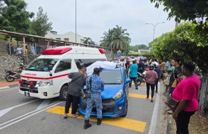 Seorang lelaki maut selepas dirempuh pemandu kereta yang dipercayai di bawah pengaruh alkohol dan dadah di Jalan Raya Barat, Klang, kelmarin.