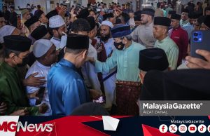 Sultan Selangor, Raja Muda Tunai Berkenan Solat Aidilfitri Di Masjid Sultan Salahuddin