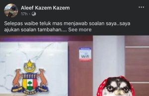 Sunting pelekat anjing pada gambar ADUN Telok Mas, polis terima 5 laporan