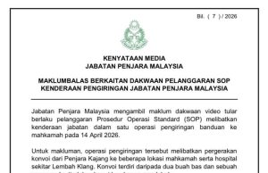 Tular video konvoi banduan: Jabatan Penjara nafi langgar SOP