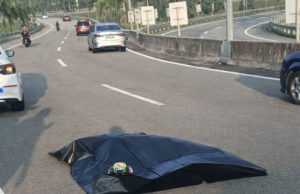 Penunggang motosikal maut terbabas di susur masuk Tol Sungai Buaya
