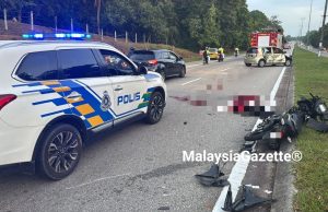 Penunggang motosikal maut, nahas 3 kenderaan libat 6 mangsa