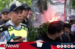 Himpunan Tangkap Azam Baki Aman dan Selamat, Polis Siasat Dalang Bakar Mercun