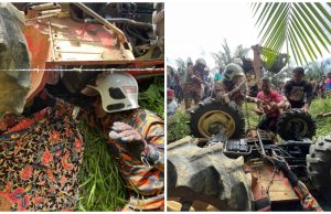 Warga emas maut dihempap jentera pembajak